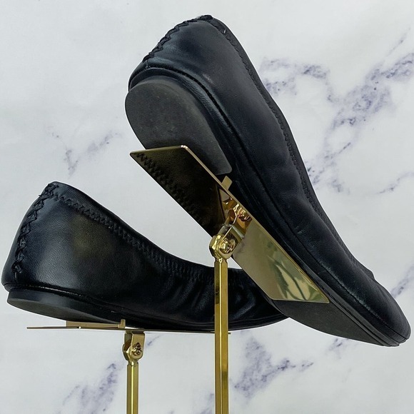 Lucky Brand | ‘Erin’ Black Leather Flats | 10 - Picture 4 of 12